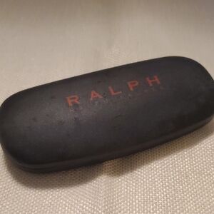 Ralph Lauren Black Eyeglass Hard Case with Red Logo